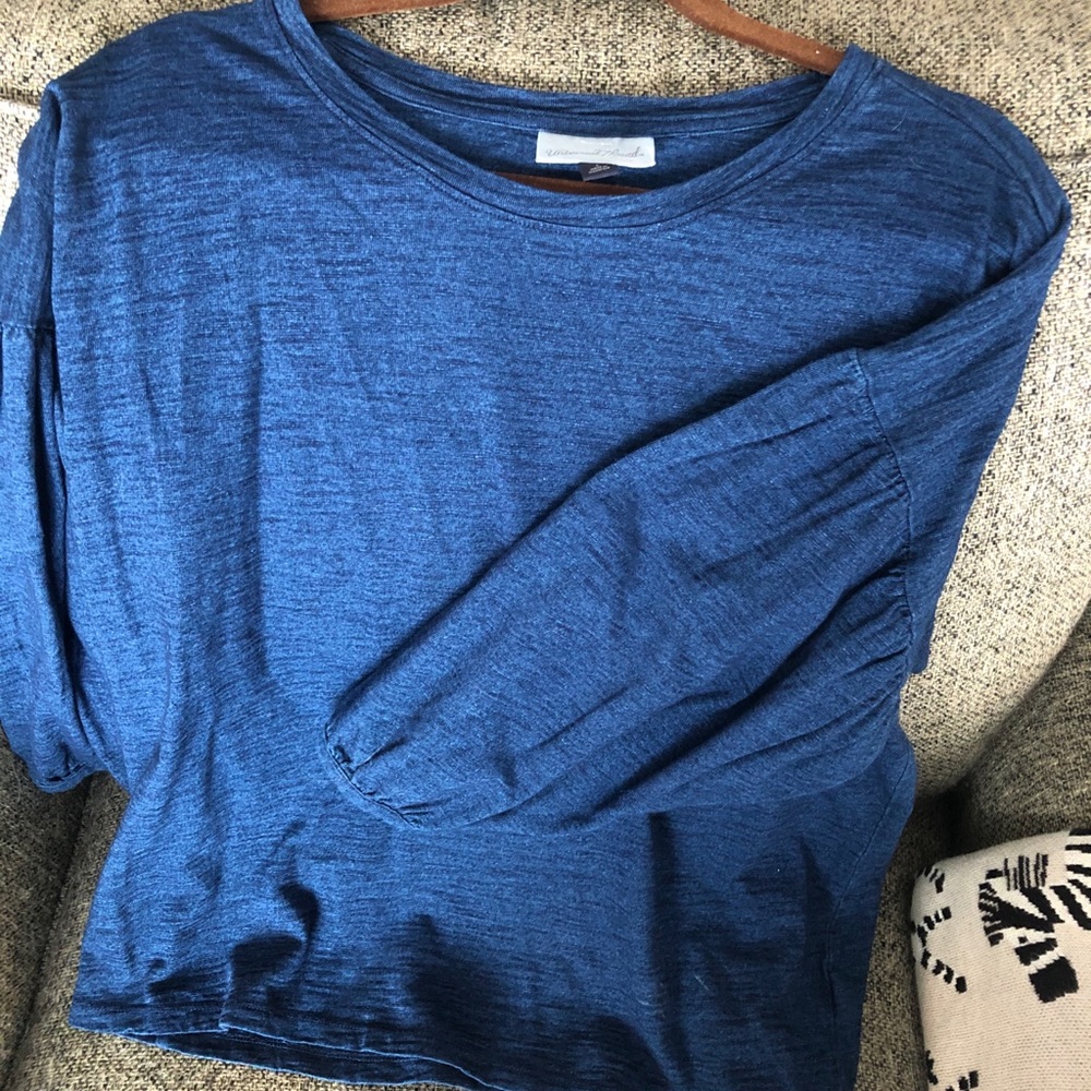 Blue Flowy Spring Top